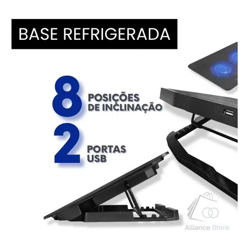 Suporte Notebook Base Led Refrigerada