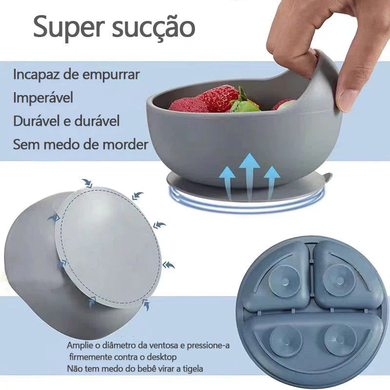 Kit de Introdução Alimentar em Silicone