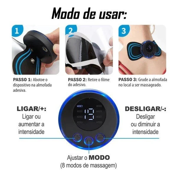 Mini Massageador EMS Portátil